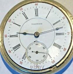 1901 Waltham Grade Crescent St. Pocket Watch 21j, 18s Hunter movement OF