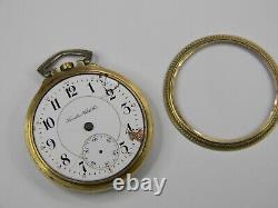 1902 Hamilton 970 21j Gold Settings 16s 10k Gf Pocket Watch Orig Case Repair