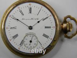 1903 Hampden Gen Stark 16s 17j Gold Filled Mens Pocket Watch Fine Case -repair