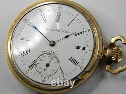 1903 Hampden Gen Stark 16s 17j Gold Filled Mens Pocket Watch Fine Case -repair