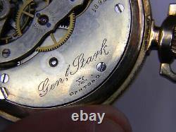 1903 Hampden Gen Stark 16s 17j Gold Filled Mens Pocket Watch Fine Case -repair