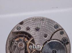 1903 Omega 19 1/4 Ligne 16s Pocket Watch Movement Runs