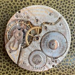 1907 Hamilton 992 16S 21 Jewels Railroad Pocket Watch Movement Parts / Repair