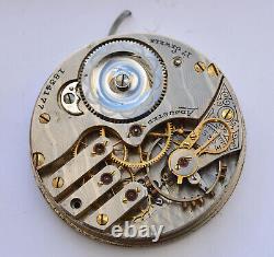 1907 Illinois POCKET WATCH Open Face 16s MOVEMENT Model 5 Grade 185 PARTS REPAIR