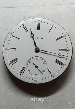 1908 Elgin Natl. Watch Co. 16 Size Pocket Watch Movement 15j. Pendant Set, Hunter