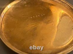 1909 Elgin Fancy Dial Grade 310 12s 7J Model 2 Hunting Pocket Watch Golf Filled