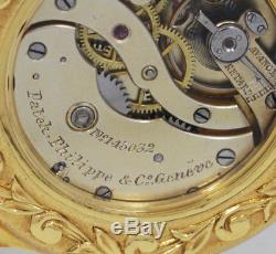 1909 Patek Philippe pocket watch movement + original dial+ original hands