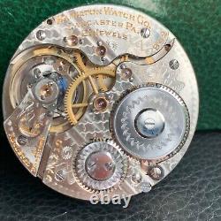 1910 Hamilton 992 16S 21 Jewels Montgomery Pocket Watch Movement Runs Well