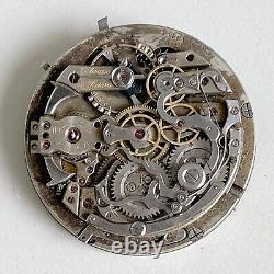 1910 Ulysse Nardin Repeater Chronograph Pocket Watch Movement Lot 1034