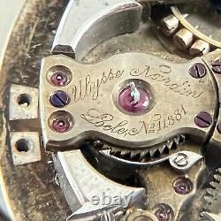 1910 Ulysse Nardin Repeater Chronograph Pocket Watch Movement Lot 1034