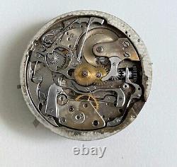 1910 Ulysse Nardin Repeater Chronograph Pocket Watch Movement Lot 1034