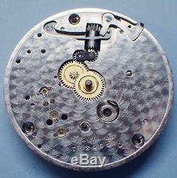 1911 Antique Hamilton 16s 21j 992 Railroad Pocket Watch Movement For Parts