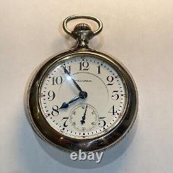 1911 Waltham Vanguard 23 Jewel 18s Railroad Pocket Watch Mint Dial Runs Great