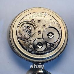 1911 Waltham Vanguard 23 Jewel 18s Railroad Pocket Watch Mint Dial Runs Great