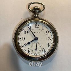 1911 Waltham Vanguard 23 Jewel 18s Railroad Pocket Watch Mint Dial Runs Great