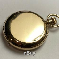 1913 Waltham Gold-Filled Hunter Pocket Watch 16S 7j Traveler Movement Keeps Time