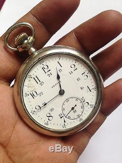 1918 Antique Swiss Made ZENITH Scarce Transparent Movement Pocket Watch working