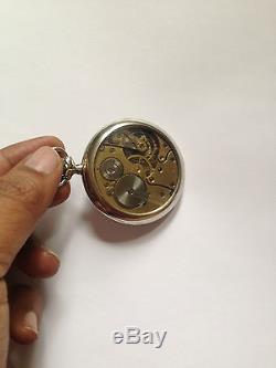 1918 Antique Swiss Made ZENITH Scarce Transparent Movement Pocket Watch working