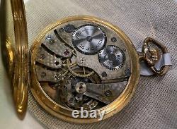 1920s Rolex Pocket Watch. Signed Rolex Movement And Case. Retailer on dial