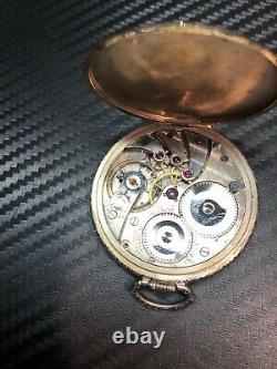 1929 Longines 14k Gold Filled Pocket Watch Swiss Made 17 Jewel Movement Working