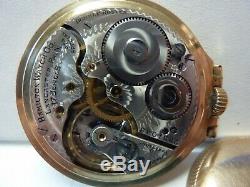 1937 Hamilton TRAFFIC SPECIAL 974 Special Movement Pocket Watch / Original Box