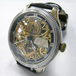 1940s Jaeger-LeCoultre Pocket watch movement custom watch Double-sided skeleton