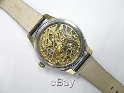 1940s Jaeger-LeCoultre Pocket watch movement custom watch Double-sided skeleton