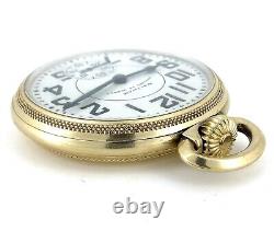 1948 Waltham Vanguard 23j 16s Railroad Grade Lever Set 10K GF Pocket Watch