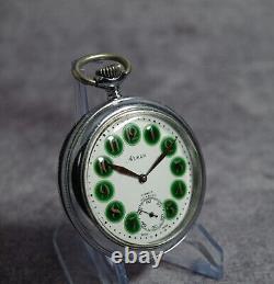 1970 Lépine Swiss Arnex Fired Enamel Unitas Cal. 6431 18,5 Pocket Watch