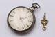 19th C Joseph Wilde Key-wound Fusee Pocket Watch #562 In Silver Pair Case