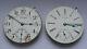 2-lot Waltham Crescent St 16s 21j Of Railroad Pocket Watch Movements Only Repair