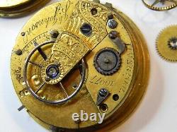 3 English Verge Fusee Pocket Watch Movement Lot Johnson Mccabe Cairns Parts