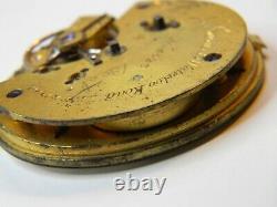 3 English Verge Fusee Pocket Watch Movement Lot Johnson Mccabe Cairns Parts