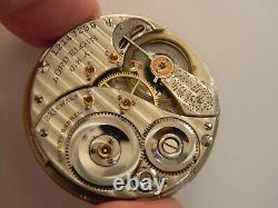 3 Star Rare 1906 Lord Elgin 23j 12s #194 M3 Pocket Watch Movement Runs Great