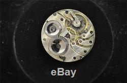 37mm Early Longines Open Face Pocket Watch Movement Fancy Dial Running