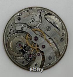 38.7mm Agassiz 21 Jewel Mechanical Pocket Watch Movement (Incomplete)