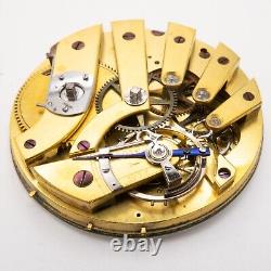 42.9 x 9.7 mm Key Wind Antique Pocket Watch Movement with Temperature Curb, Parts