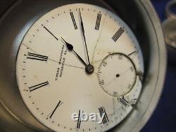 42mm Ed Koehn Geneve HC high grade pocket watch movement to restore