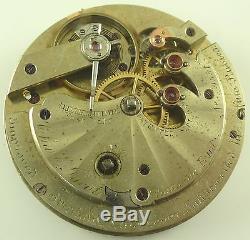 45mm Chas. E. Jacot Partial Pocket Watch Movement High-Grade Swiss