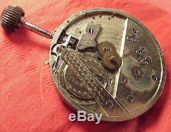 46mm Rare Experimental Balance Jules Jurgensen Pocket Watch 20j Movement Runs