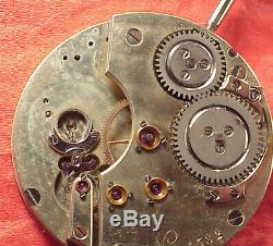 46mm Rare Experimental Balance Jules Jurgensen Pocket Watch 20j Movement Runs