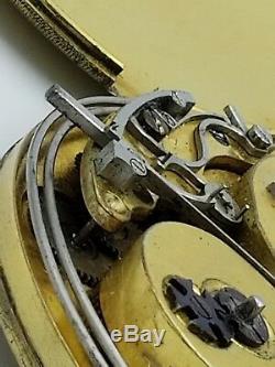 53mm Fusee 1/4 Hour Repeater French Musical Pocket Watch For Repairs Ca 1820