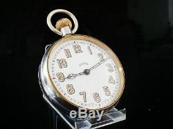 8 Day Large Pocket Watch with Unusual Type Movement, Maybe Hebdomas