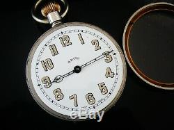 8 Day Large Pocket Watch with Unusual Type Movement, Maybe Hebdomas