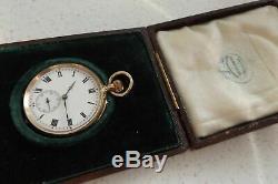 9ct Gold Stauffer Ladies Fob With Iwc Movement Pocket Watch