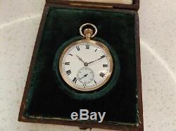 9ct Gold Stauffer Ladies Fob With Iwc Movement Pocket Watch