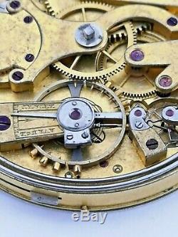 A. Golay Leresche Superb Repeater Pocket Watch Movement For Restoration (P61)