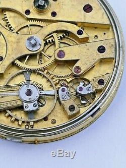 A. Golay Leresche Superb Repeater Pocket Watch Movement For Restoration (P61)