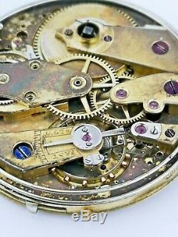 A High Quality Swiss Lever Repeater Pocket Watch Movement for Repair (E69)