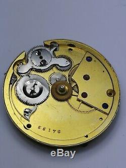 A Karrusel Bahne Bonniksen Pocket Watch Movement Retailed by Stewart, Glasgow